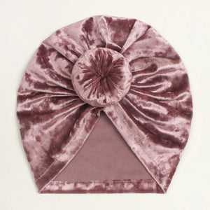 Velvet Turban Knot Hat