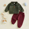 Sedrick Solid Zipper Outfit