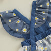 Denim Lace Daisy Dress & Headband