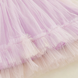 Purple Ruffle Spring Bunny Dress