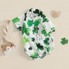 Collared Bow Tie Clover Onesie