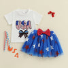 USA Star Skirt Outfit