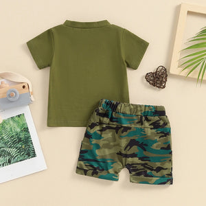 Auntie's Girl Camouflage T-shirt & Shorts