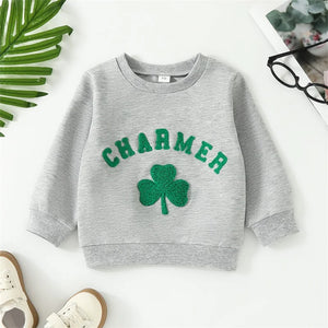 Charmer Clover Embroidered Sweater