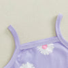 Ribbed Summer Flower Romper