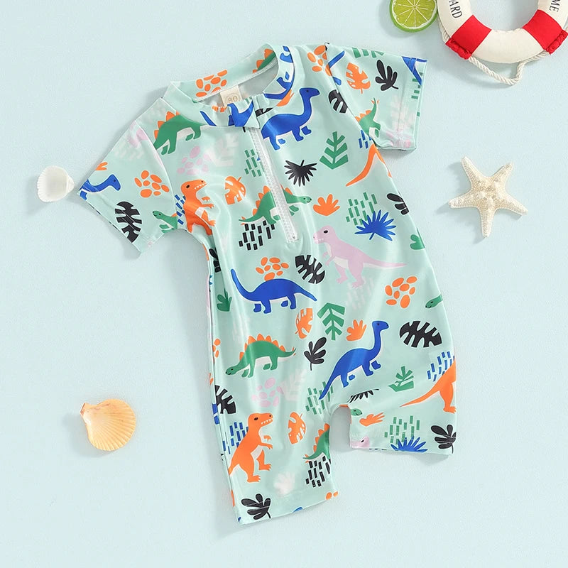 Dinosaur Jungle Swimsuit for Baby & Toddler Boys – Bitsy Bug Boutique