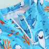 Short Sleeve Shark Swimsuit