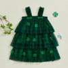 Plaid Layered Clover Party Dress