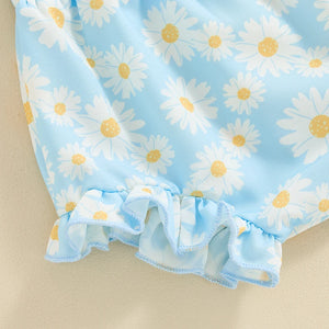 Ruffled Ribbed Daisy Babe Outfit