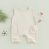 Solid Simon Pocket Romper