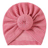 Striped Turban Knot Hat