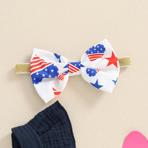 USA Ruffle Romper & Headband