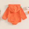 Smiling Pumpkin Hoodie Romper