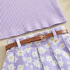 Donna Daisy Belt Skirt Outfit