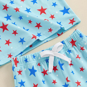 4th of July Stars Pocket T-shirt & Shorts