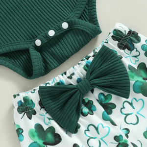 Lucky Girl Clover Outfit & Bow