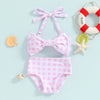 Patterned Bow Baby Bikini