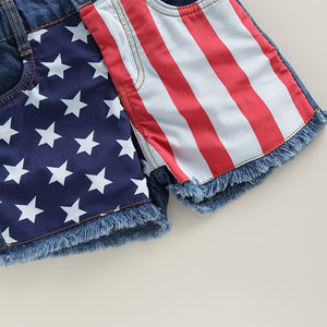 4th of July Tassel Tank Top & Shorts