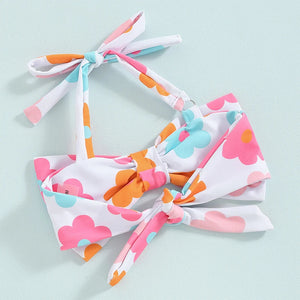 Patterned Bow Baby Bikini