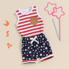 Striped Pocket Tank & Star Shorts