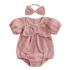 Elegant Ellie Bow Romper & Headband