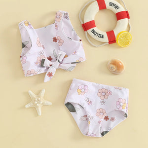 Reversible Seashell Floral Swimsuit