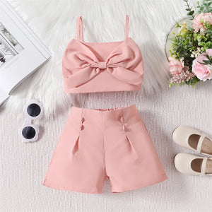 Solid Ella Bow Top & Shorts