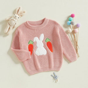 Knitted Bunny Carrot Sweater