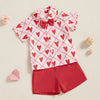 Bow Tie Hearts Valentine's Outfit