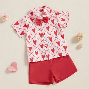 Bow Tie Hearts Valentine's Outfit