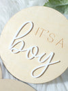 3 Piece Hello World Birth Announcement Signs