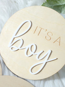 3 Piece Hello World Birth Announcement Signs