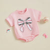 Baseball Bow Onesie