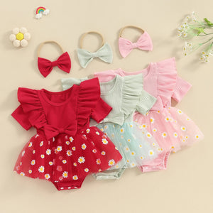 Daisy Tutu Ruffle Dress & Headband