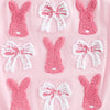 Easter Embroidered Plaid Bunny Outfit