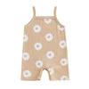 Ribbed Summer Flower Romper