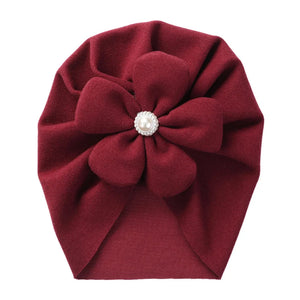 Pearl Flower Turban Hat