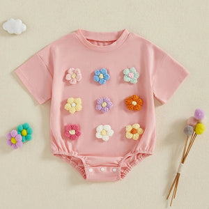 Crochet Flowers Onesie