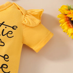Auntie is My Bestie Sunflower Outfit