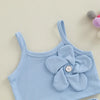 Ribbed Flower Button Skort Outfit
