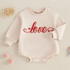 Love Embroidery Onesie