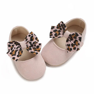 Leopard Bow Shoes