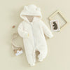 Plush Hooded Bear Ear Romper