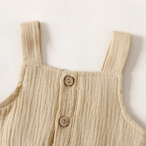 Solid Pocket River Romper