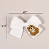 2 Pack Teddy Bear Bow Clips