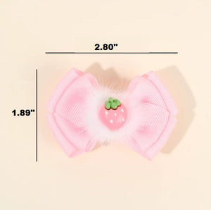 2 Pack Fruit Hair Clips