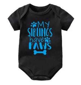My Siblings Have Paws Cute Onesie