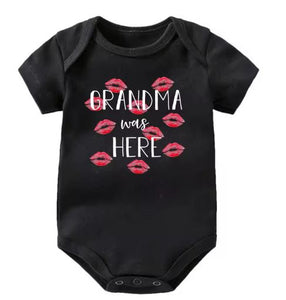 Grandma Was Here Kisses Onesie