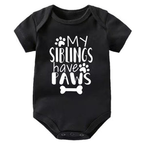 My Siblings Have Paws Cute Onesie