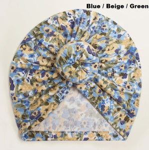 Floral Turban Knot Hat